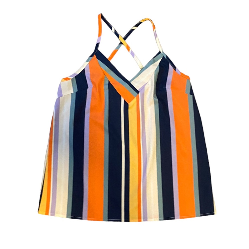 NWOT Multicolor Striped Cami Top - Picture 2 of 6